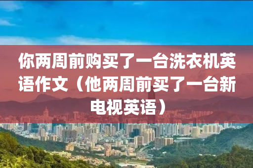 你两周前购买了一台洗衣机英语作文（他两周前买了一台新电视英语）