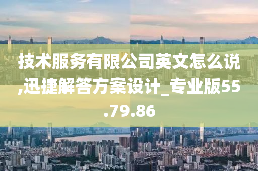 技术服务有限公司英文怎么说,迅捷解答方案设计_专业版55.79.86